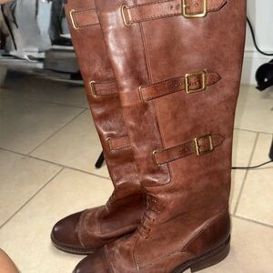 Vince Camuto Leather Upper Boots